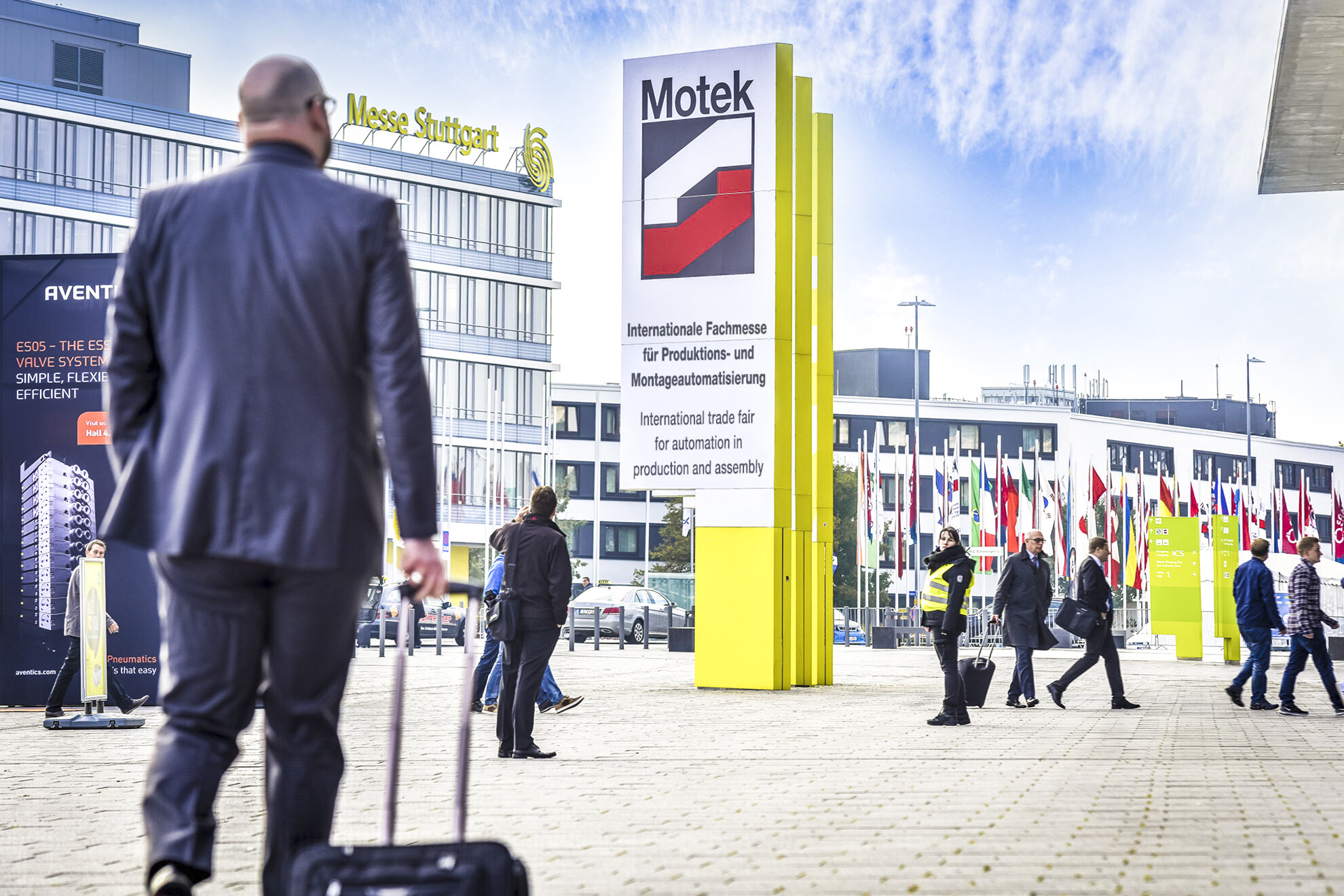 Ankommen auf der Motek Messe